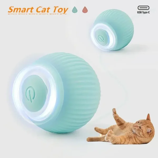 Smart Cat Rolling Ball Toys Rechargeable Cat Toys Ball Motion Ball Self-moving Kitten Toys for Indoor Interactive Playing - Image 3