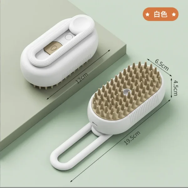 New Pet Spray Comb for Cats and Dogs Pet Electric Spray Hair Removal Comb One Key Spray Anti-Flying Massage Brush, Clean Massage - Image 6